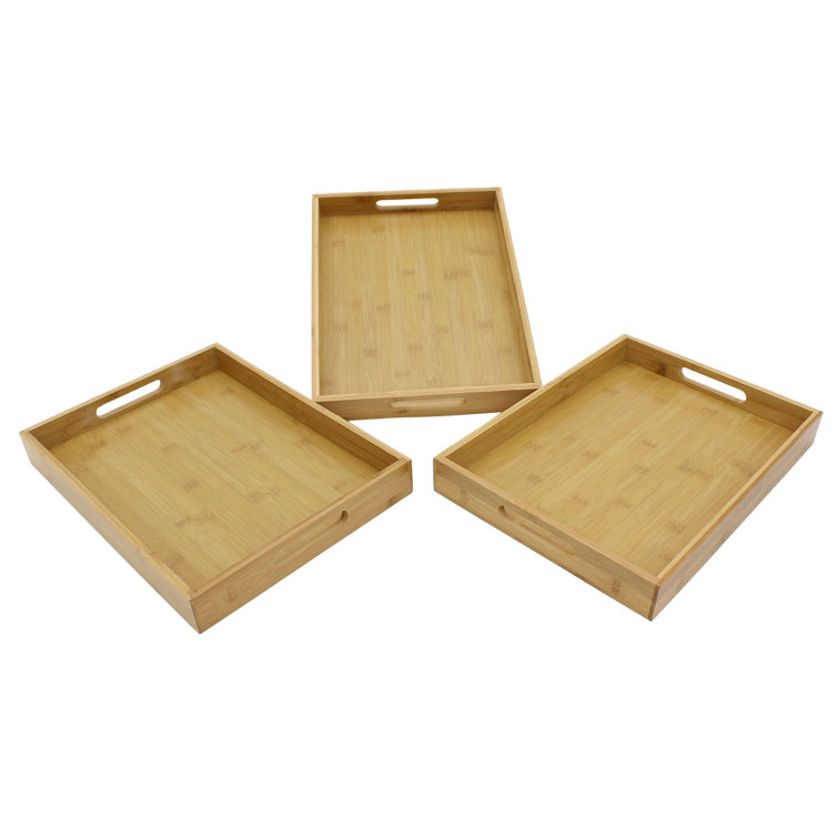 August Grove® Rayleigh Bamboo Tray Wayfair Canada